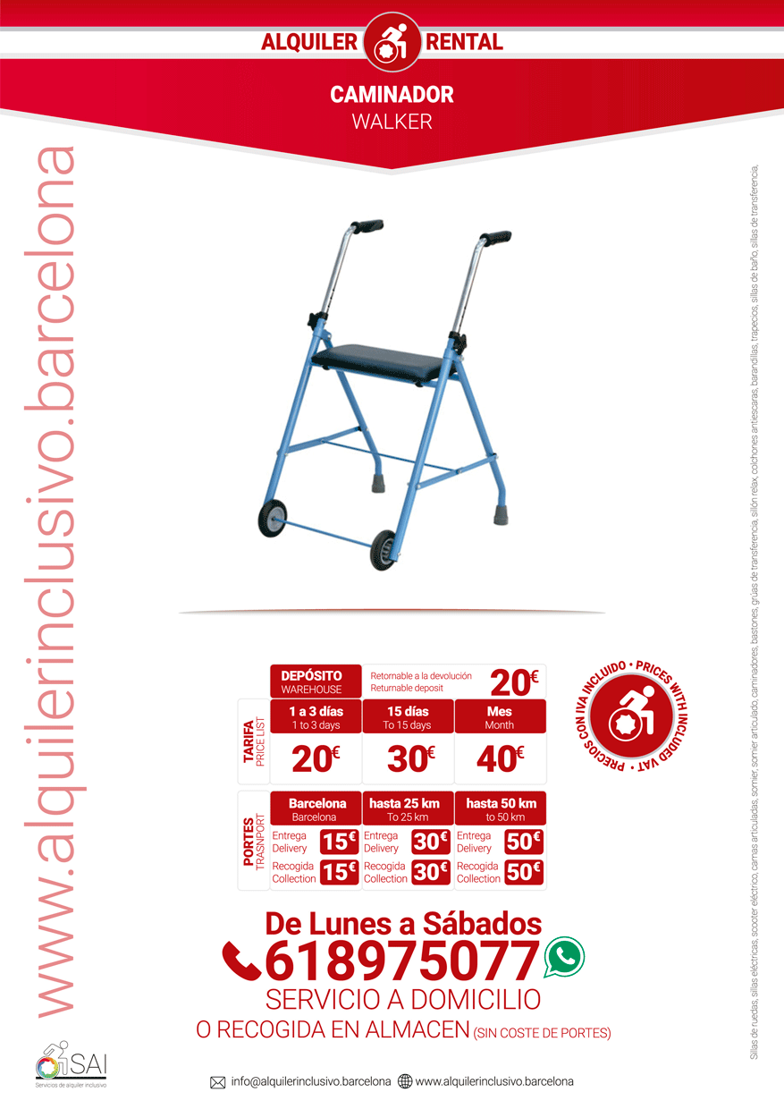 Alquiler caminador