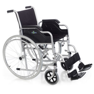 Alquiler sillas de ruedas plegables de acero